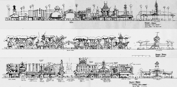 Ϻʿᘷ@ С(zhn) ݈D Shanghai Disneyland Main Street USA Sketch