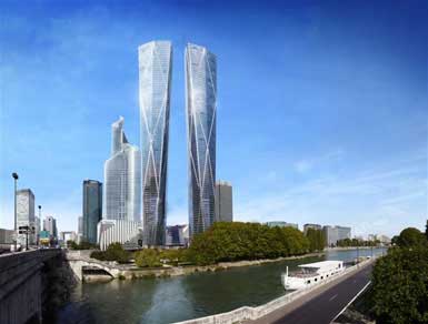 福斯特公布324米的巴黎拉德芳斯雙子塔設(shè)計(jì)