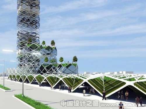 垂直公園:墨西哥城的層疊式太陽能摩天建筑-圖片3