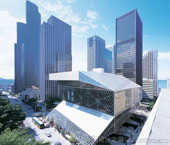 OMA設(shè)計的西雅圖市中心圖書館
