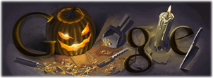 google halloween doodle logo 2008 Googlefʥ(ji)Logop1999~2010