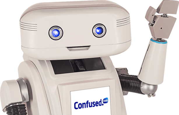 Confused dot com mascot 1 ӢȃrW(wng)վConfused.comLogoͿͨ