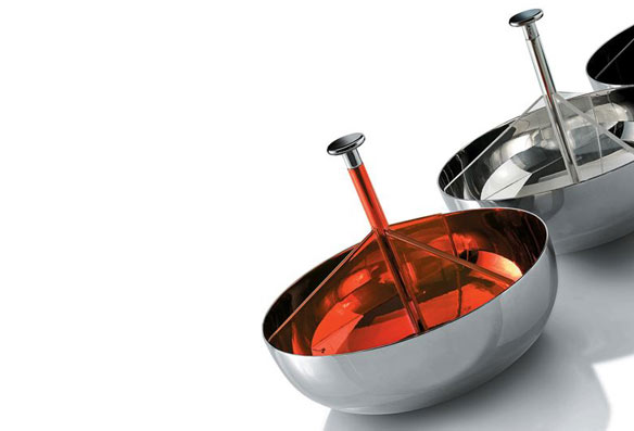 three-compartment Container for sugar sachets by Pierre Charpin:alessi Fall/winter 2007