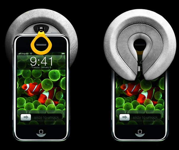 Earos Padded Cushion Attachment for Mobile Phones by Robert Potter